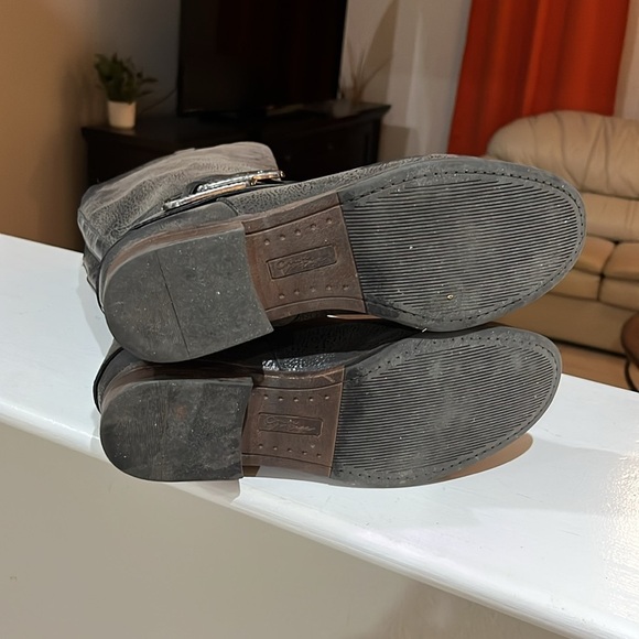 Crown Vintage Bonnie Buckle Detail Knee High Riding Boots Size 8.5 M - Picture 8 of 8